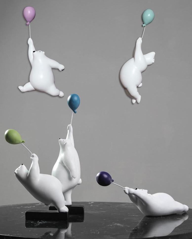Modern Abstract Tabletop Sculpture Decor