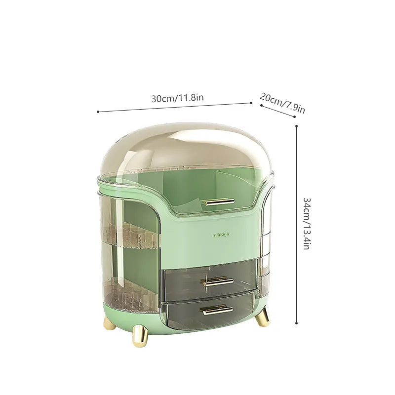 GlamEase™ Clear Cosmetic Organizer Box