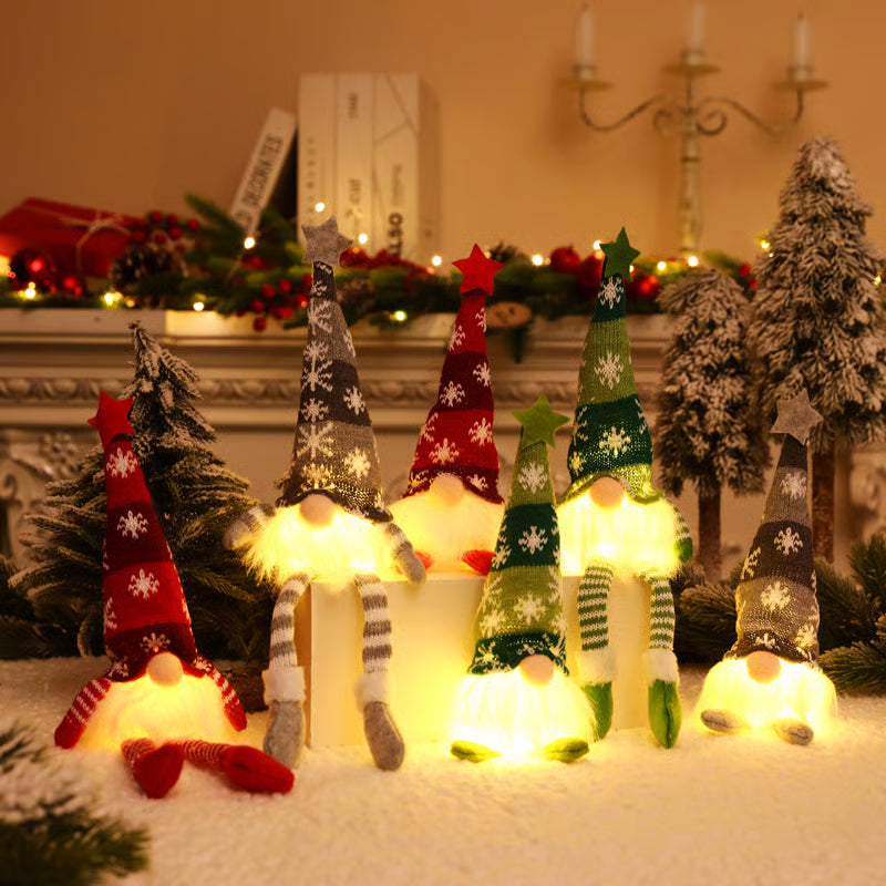 CozyNest™ - Nordic LED Christmas Gnome Figurine Decor