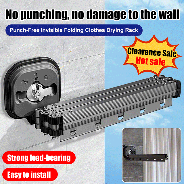AirFlex™ - Wall-Mounted Folding Clothes Drying Rack
