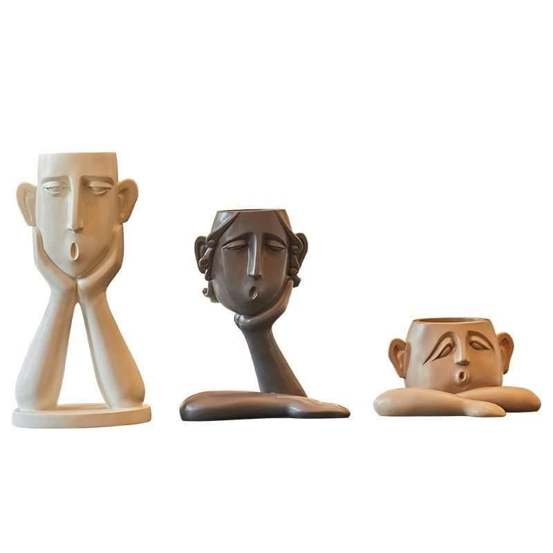 Handcrafted Ceramic Tanooki Vase Decor