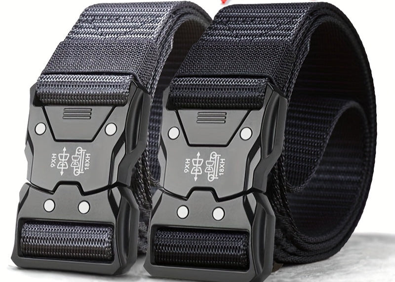 Durable Unisex Tactical Nylon Belt for Outdoor and Everyday Wear