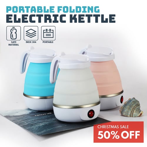 PopNBoil™ - Portable Foldable Electric Kettle for Travel & Home