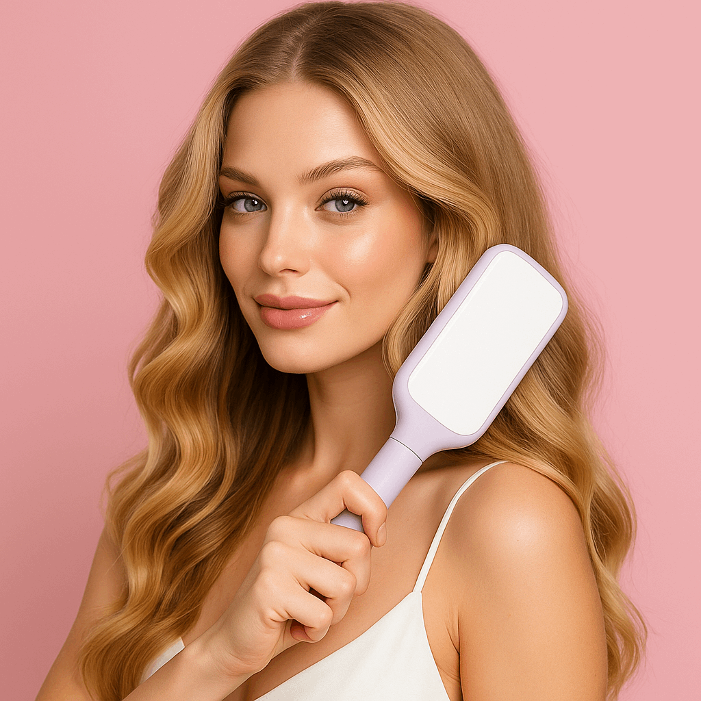 4-in-1 Self-Cleaning Anti-Static Hair Brush and Scalp Massager