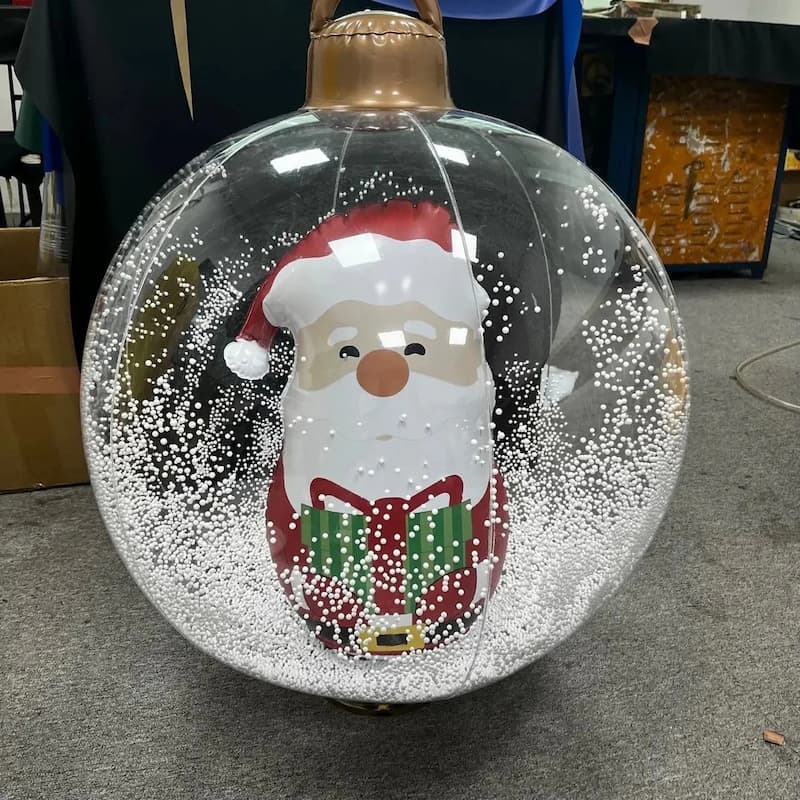 HolidayGlow™ - Remote-Controlled Inflatable Light-Up Ornament