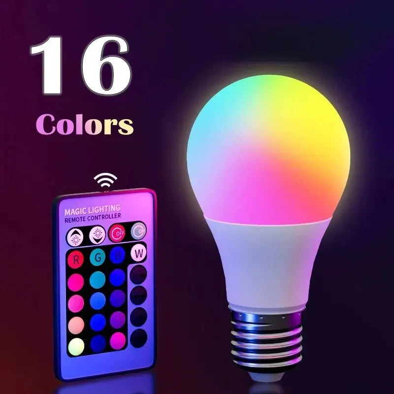 Smart Remote Control RGB LED Mood Light Bulb