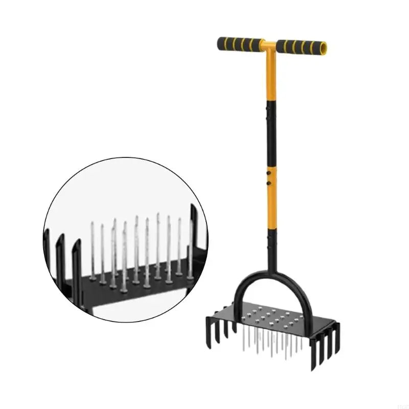 GreenPro™ - Manual Lawn Aerator with Carbon Steel Spikes for Healthy Garden