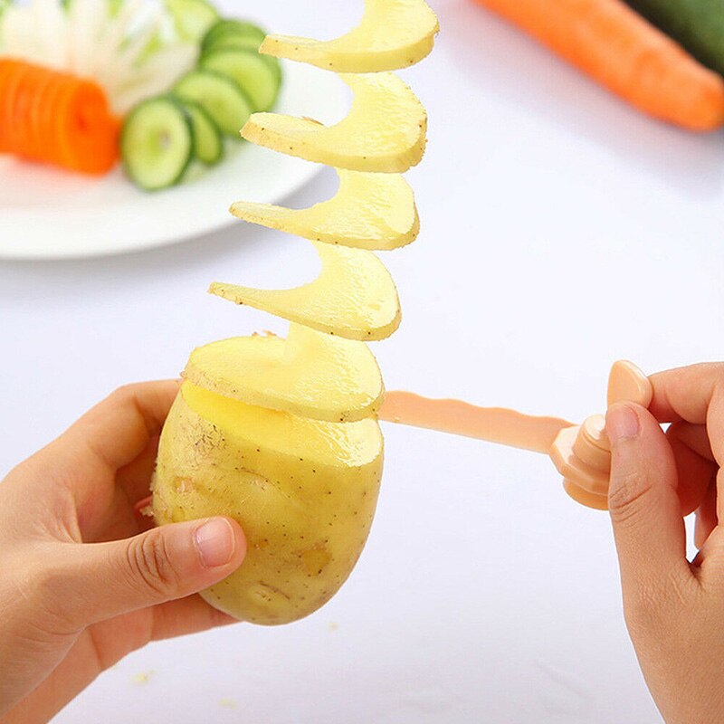Ergonomic Spiral Vegetable Cutter Tool