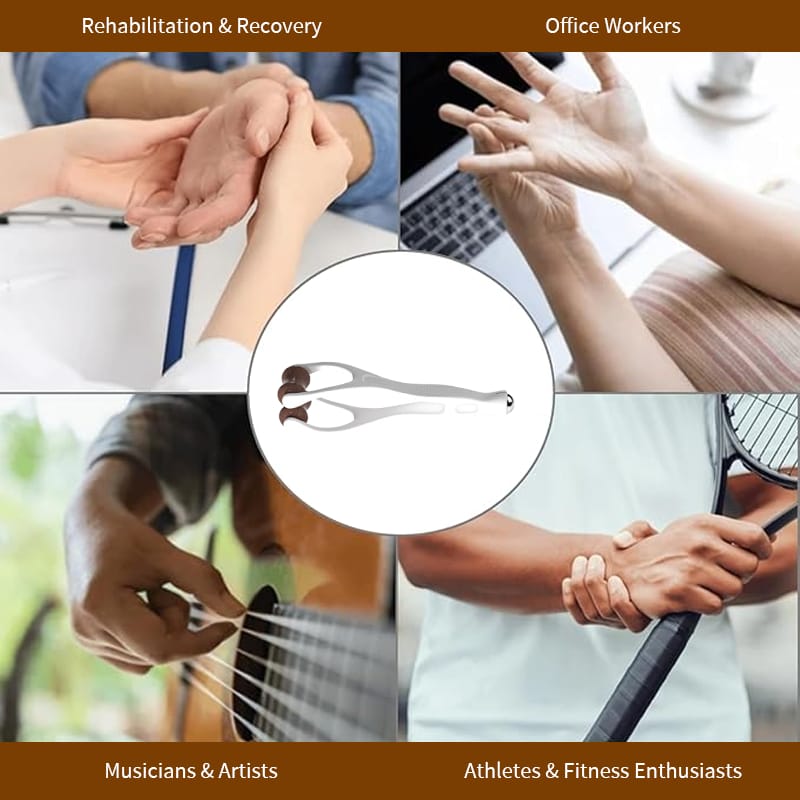 Acupressure Finger Massager – Hand Pain Relief Tool with Bian Stone