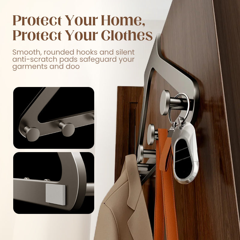 HangEase™ - Overdoor 6-Hook Organizer Rack