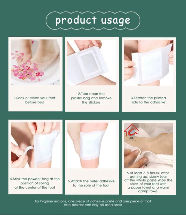PureEase™ - Herbal Detox Foot Pads for Gentle Cleansing