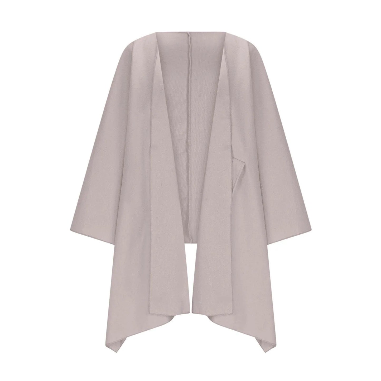 Cozy Knit Long Cardigan with Batwing Sleeves