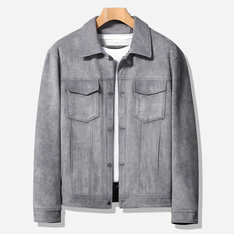 Chic Suede Jacket for Effortless Casual Style