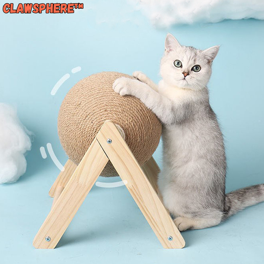 Interactive Rotatable Cat Scratch Ball for Active Play and Fitness