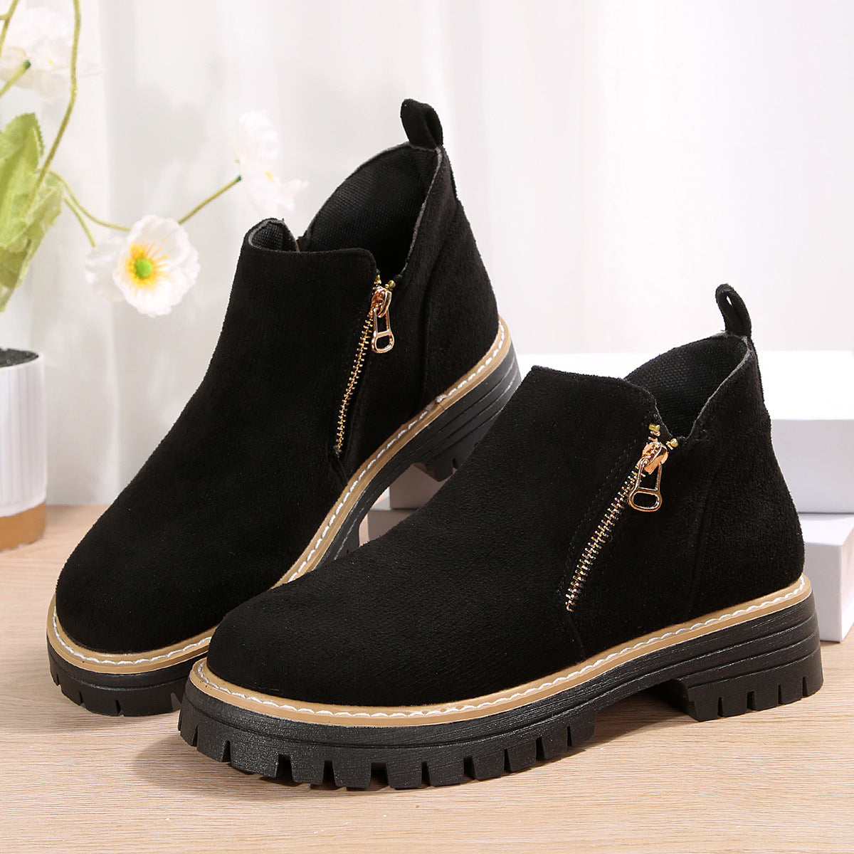 Chic Minimalist Ankle Boots for Women