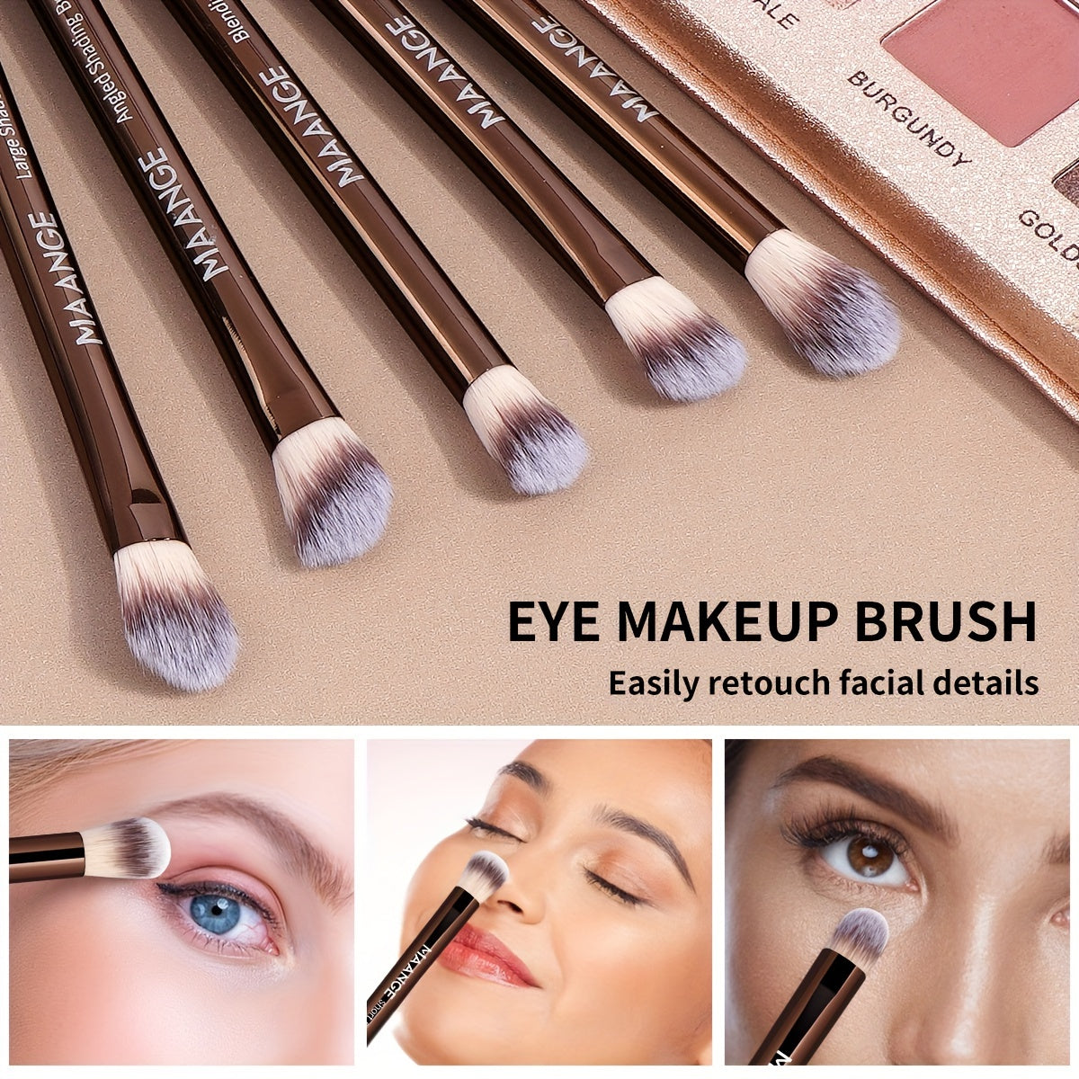 GlowArt™ Kabuki Makeup Brush Set for Flawless Application