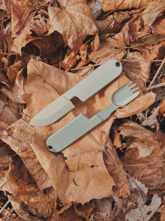 TrailBite™ - Compact Camping Utensil Set for Outdoor Adventures