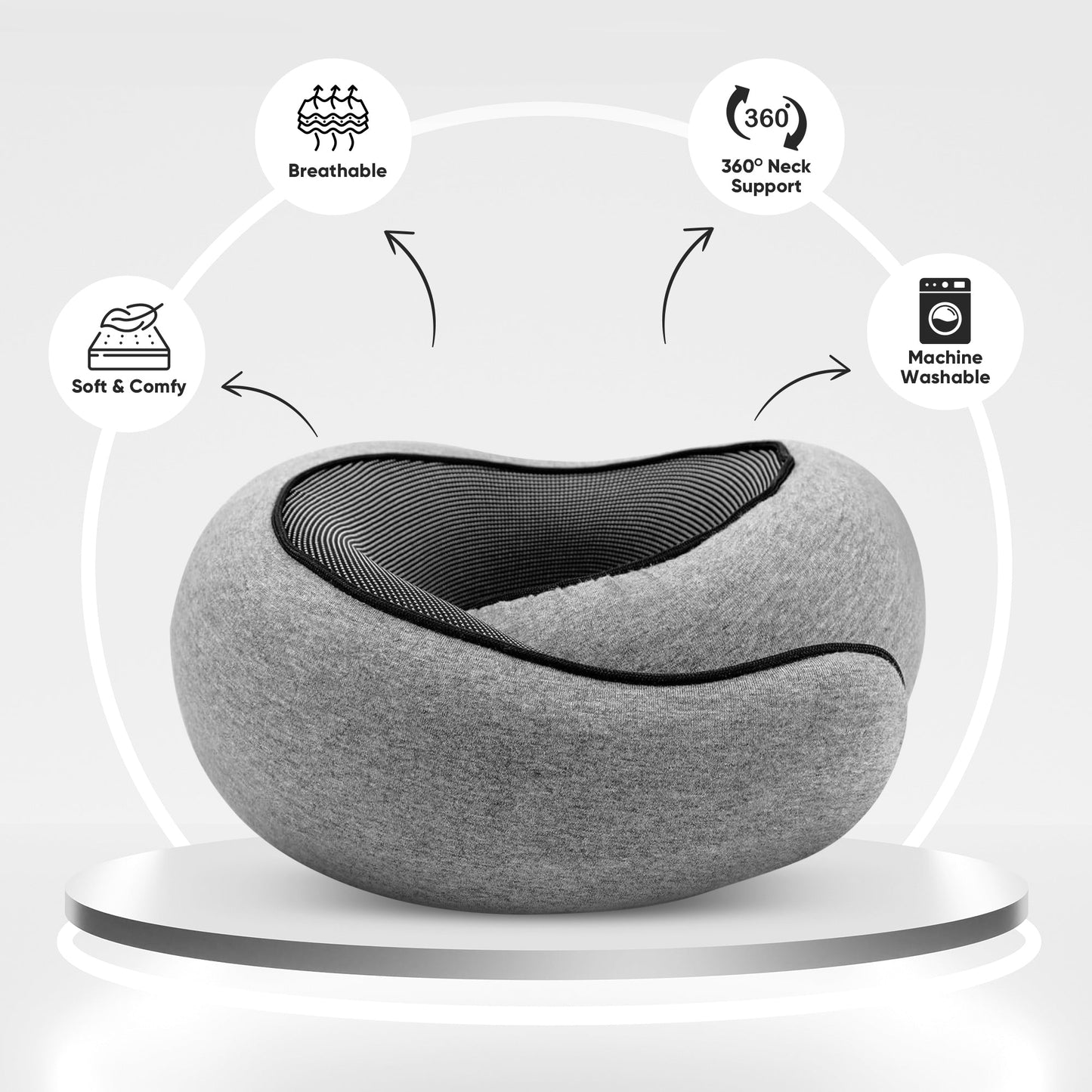 TravelEase - Wake Up Refreshed with Pain-Free Neck Support