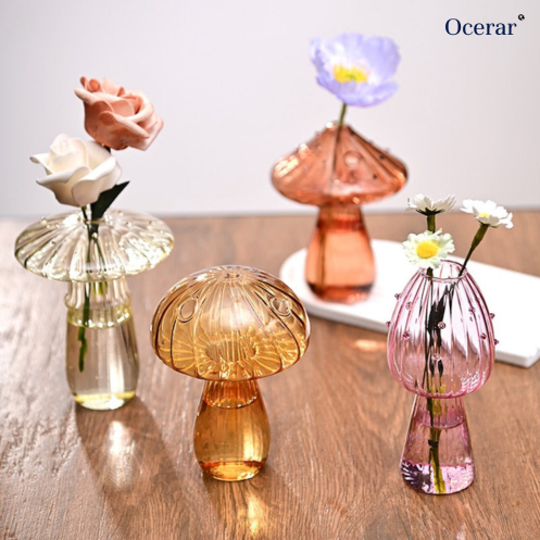 Elegant Crystal Mushroom Glasses Set for Stylish Entertaining
