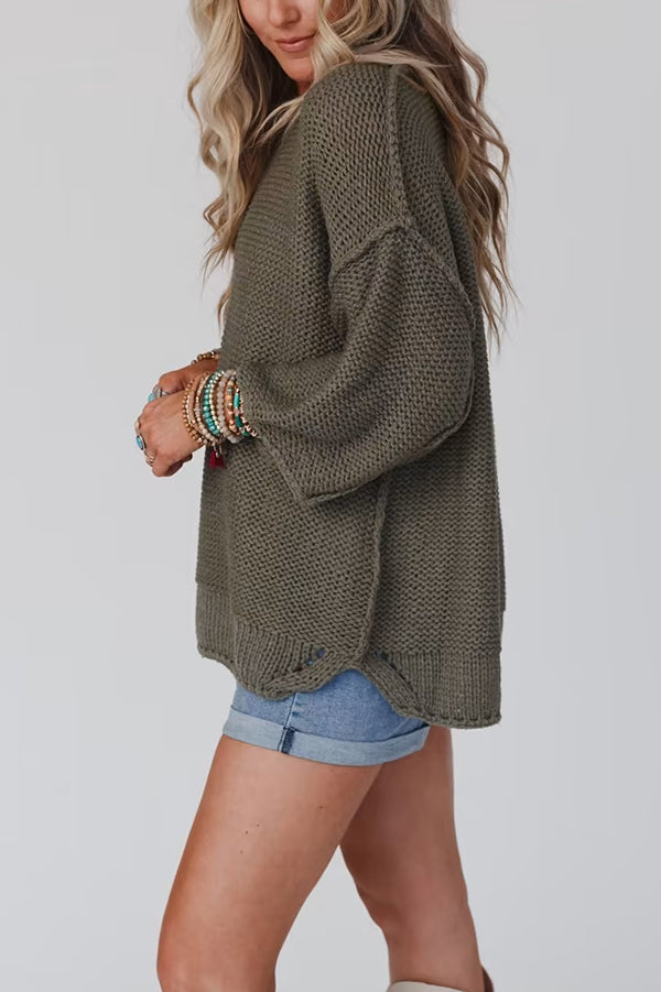 Cozy Knit Round Neck Sweater