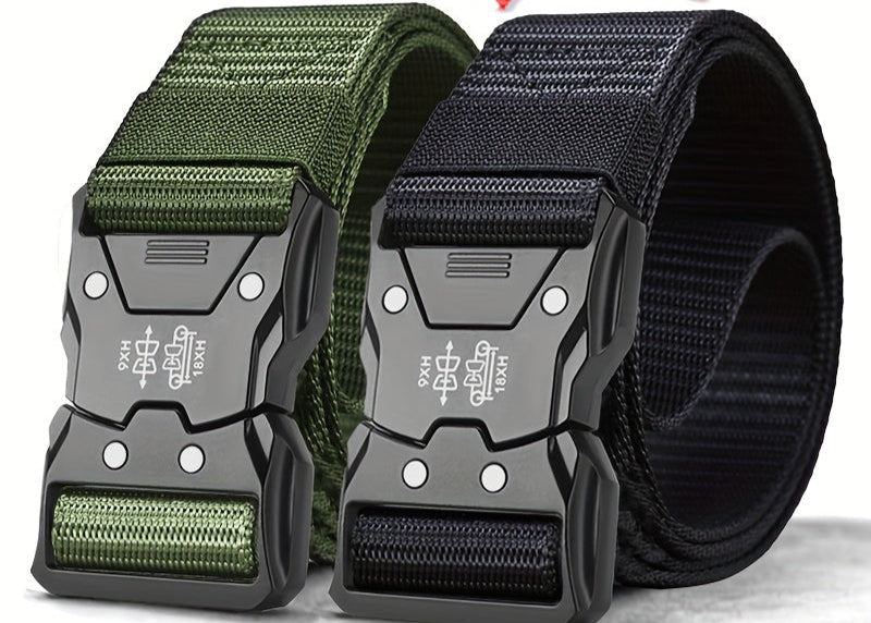 Durable Unisex Tactical Nylon Belt for Outdoor and Everyday Wear
