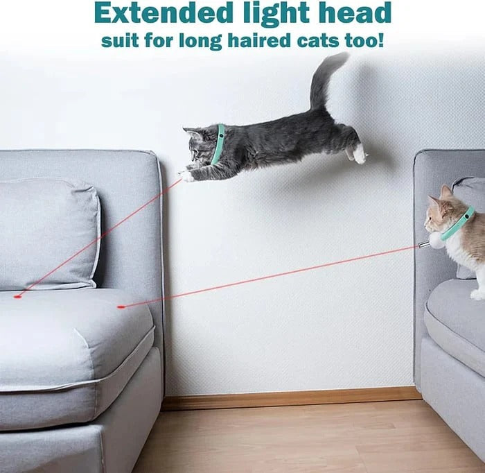 PawLuxe™ - Interactive Laser Toy Collar for Cats