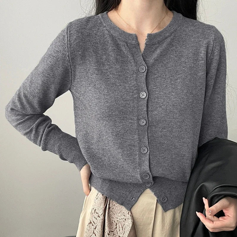 Cozy Chunky Wool Knit Cardigan Sweater