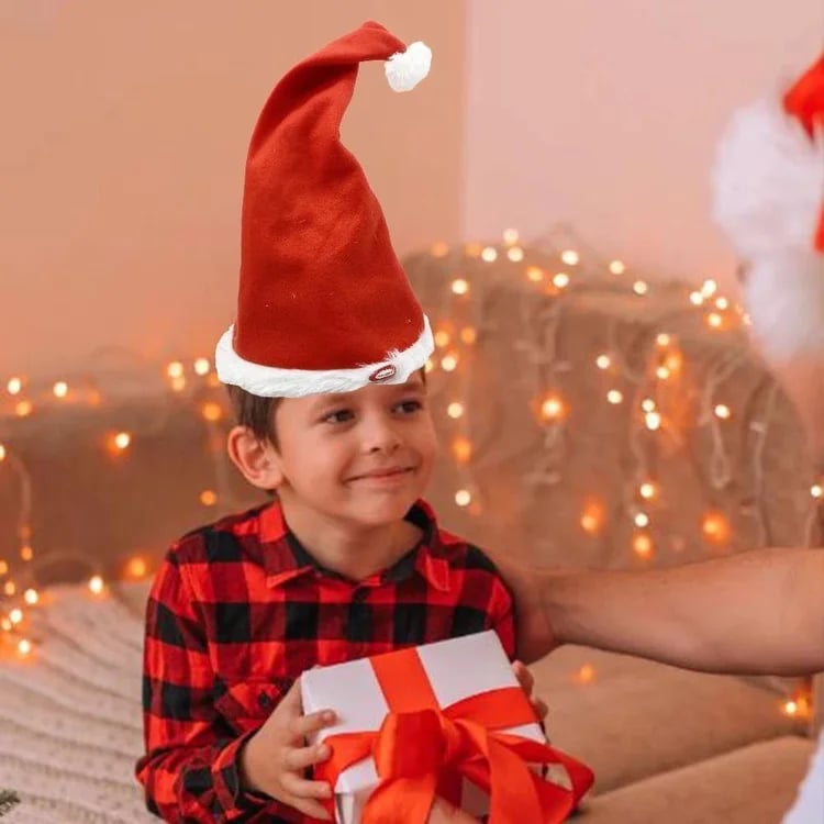 CheerCap™ - Singing & Dancing Electric Santa Hat for Holiday Fun