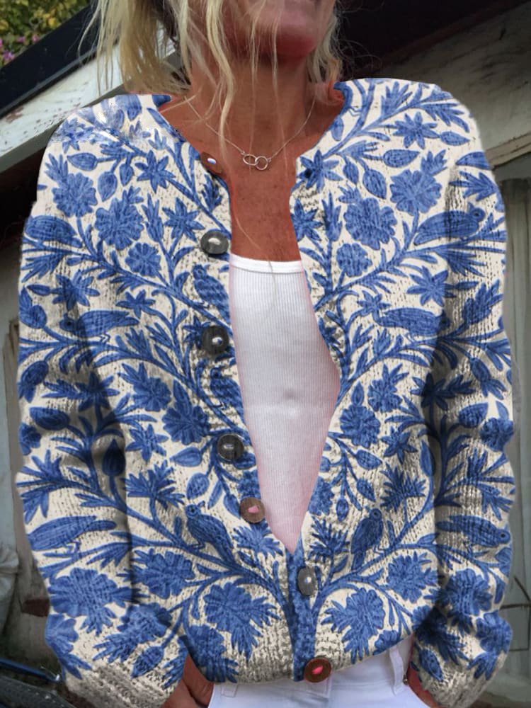 Cozy Knit Cardigan Sweater Layering Piece