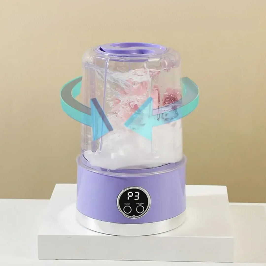Compact Portable Mini Washing Machine for Travel and Small Spaces