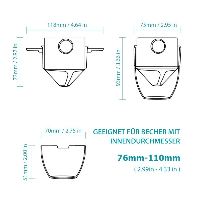FilterBrew™ Stainless Steel Coffee Filter Cup for Fresh Brew