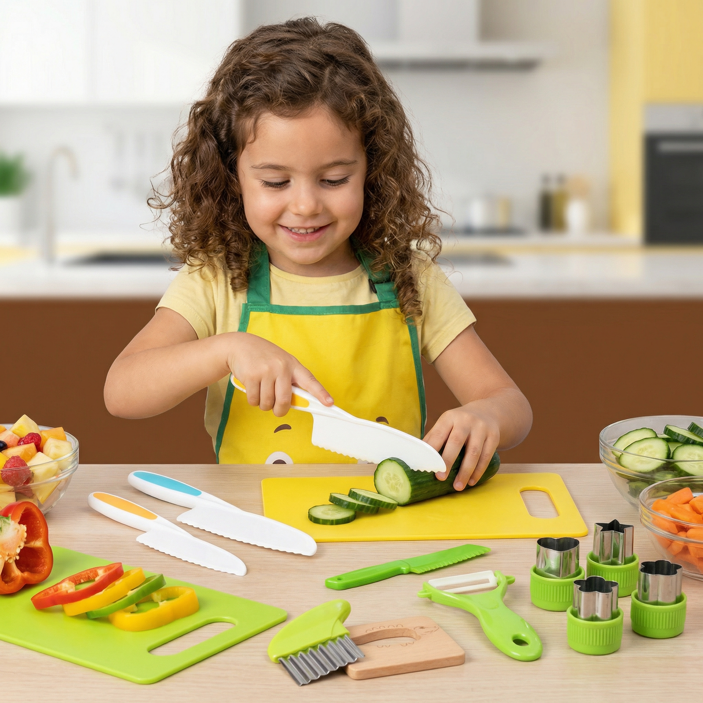 TinyChef Tools - Safe, Fun Cutting for Confident Little Cooks