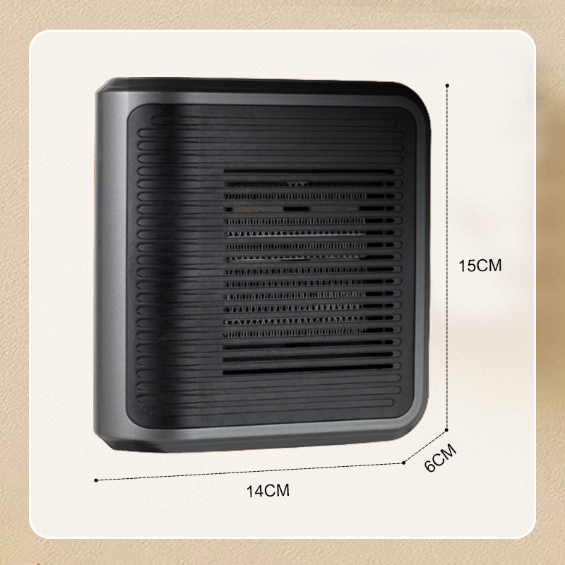 Compact 800W Wall Heater with Adjustable Thermostat and Timer