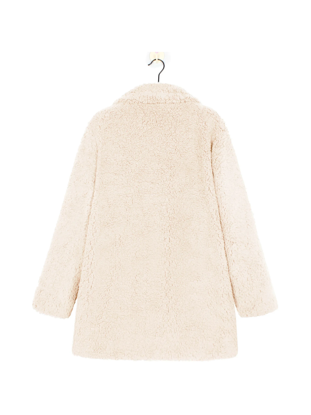 Cozy Teddy Plush Short Coat with Lapel Collar for Women