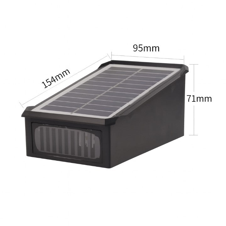 LumaGlow™ - Elegant Solar Wall Light with 4-Sided Color Glow