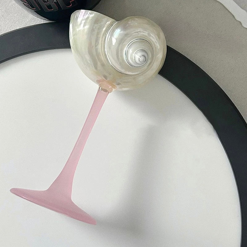 Elegant Ocean-Inspired Cocktail Glass