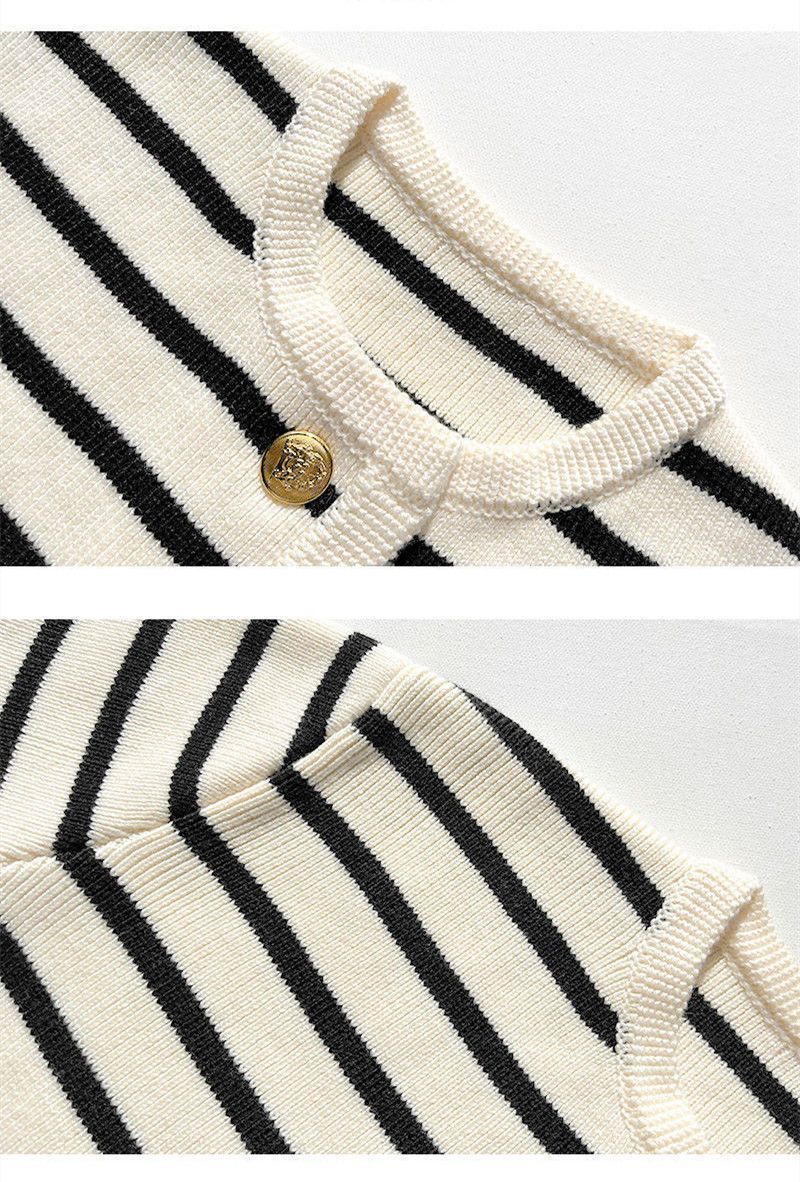 Cozy Striped Knit Sweater for Fall Layers
