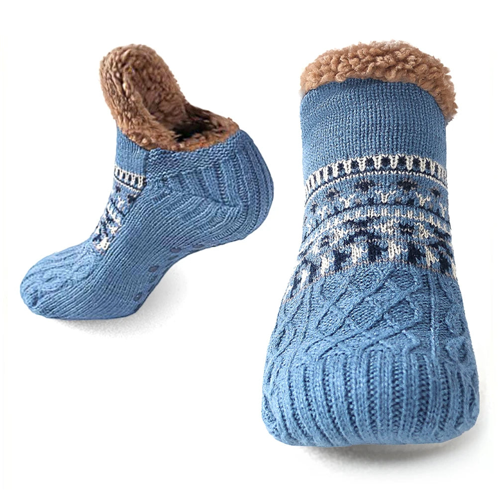 CozyTherm™ - Thick Lined Non-Slip Winter House Socks