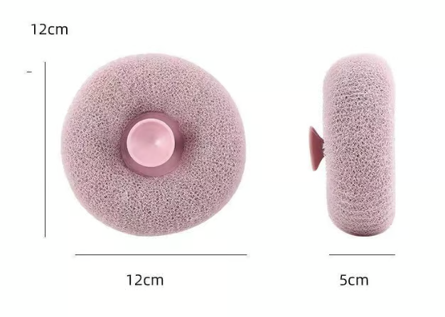 Soft Sunflower Suction Bath Ball for Gentle Cleansing