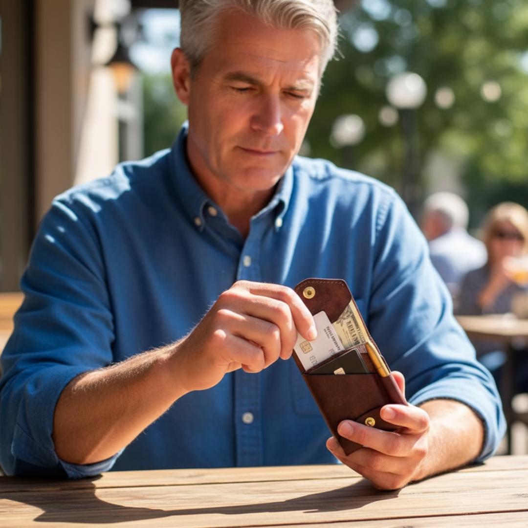 VintaCarry - Slim Vintage Wallet Keeps Cards Organized & Accessible