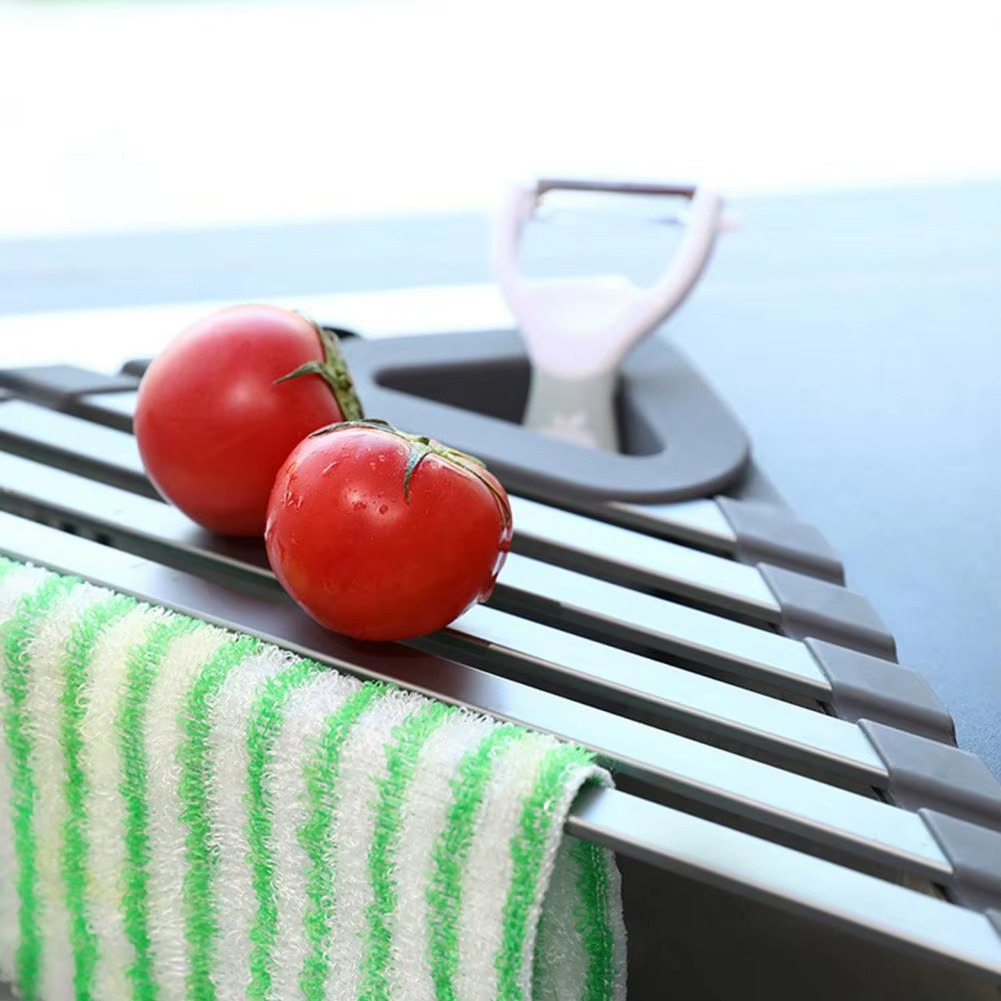 RackMate™ Triangular Dish Drying Rack for Kitchen Organization