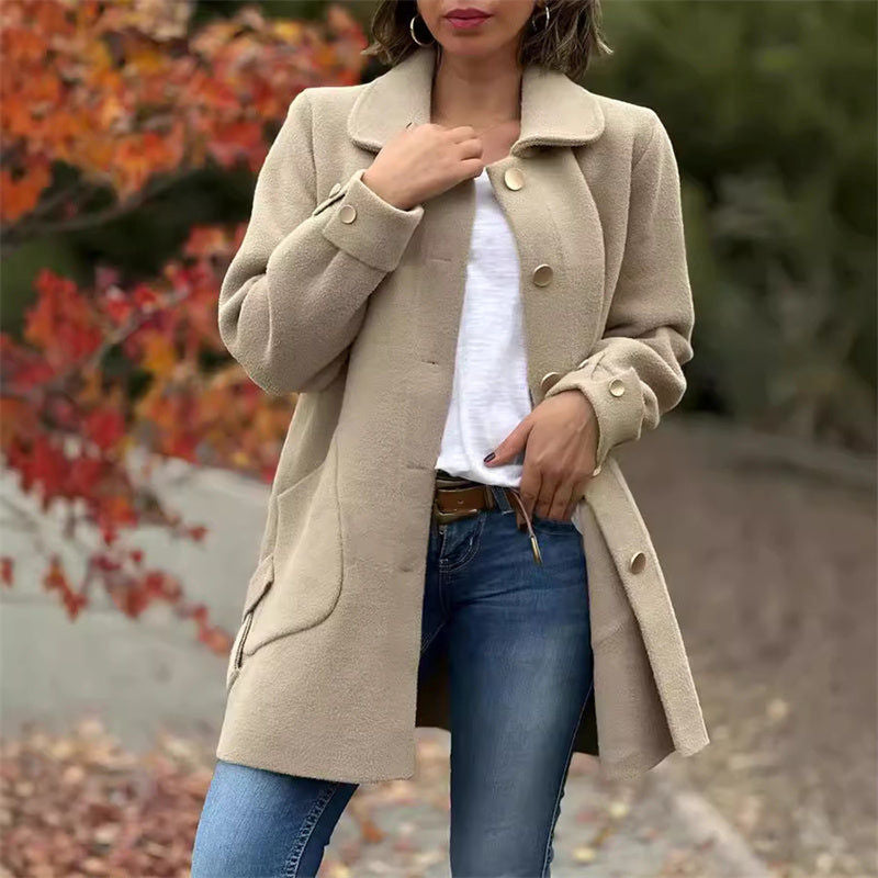 Women's Mid-Length Loose Fit Jacket