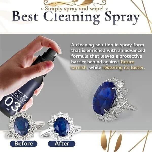 Jewelry Cleaning Spray for Sparkling Shine and Easy Care