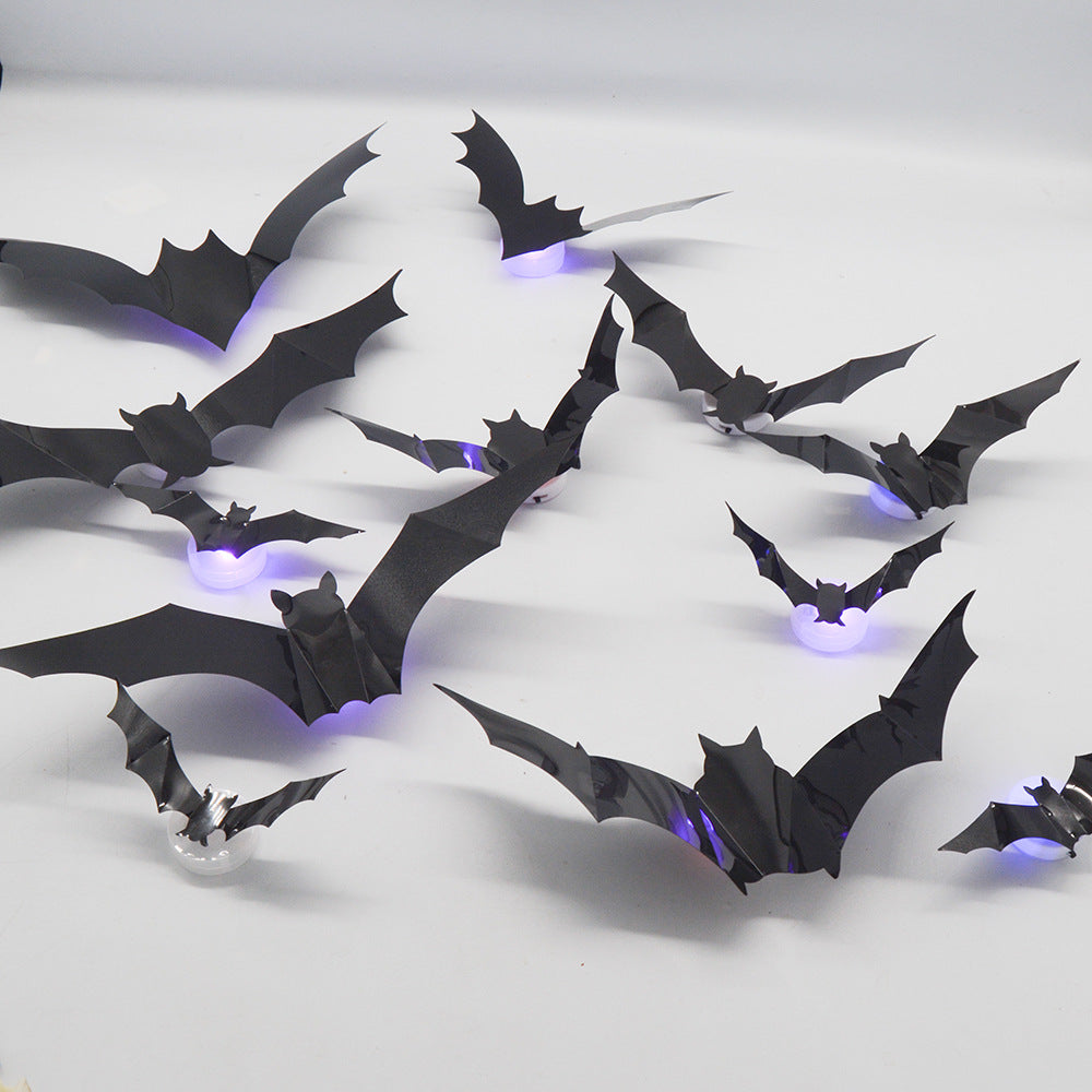 Spooky Halloween LED 3D Bat Wall Decor
