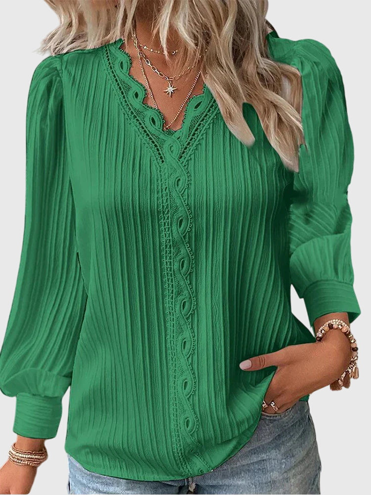 ChicAura - Elegant Pullover Blouse