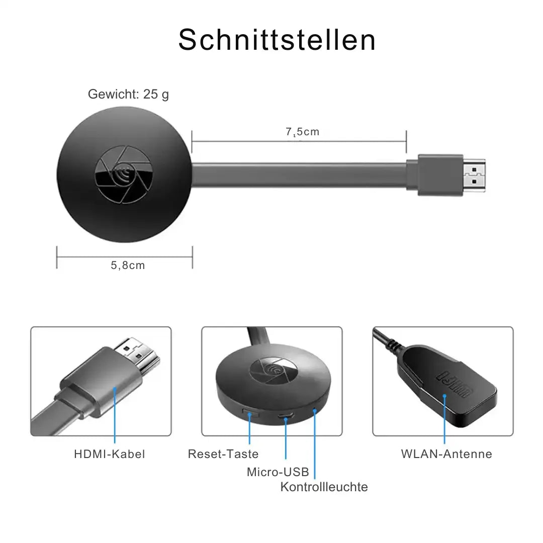 Wireless HD Car Mirror Display Adapter