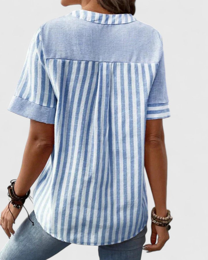 EleganceFlow - Sophisticated Women's Blouse