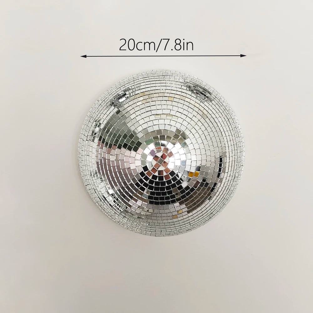 Retro Disco Ball Mirror Wall Decor for Party Vibes