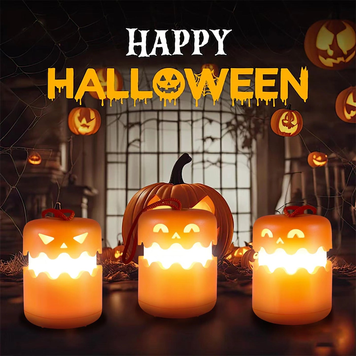Whimsical Pumpkin Carrying Lamp for Creative Home Decor