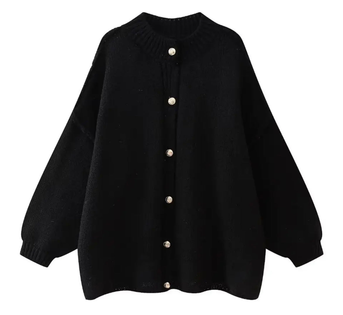 Cozy Oversized Knit Cardigan Sweater